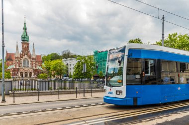 Krakow 'da Podgrze' de bir manzara