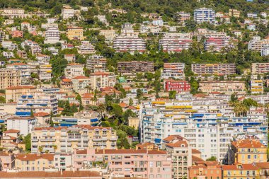 Fransa 'da Nice in the Cote D Azur manzarası