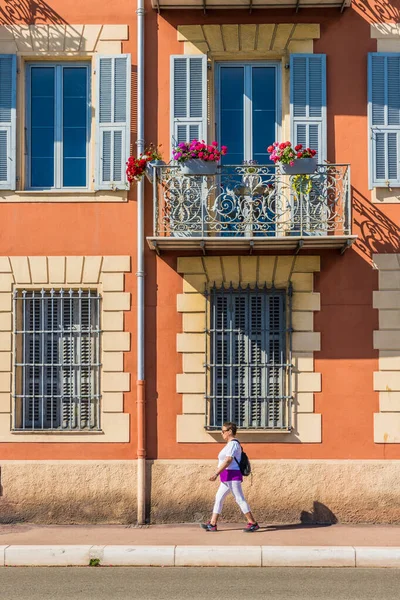 A kilátás Nizzában a Cote D Azur Franciaországban — Stock Fotó