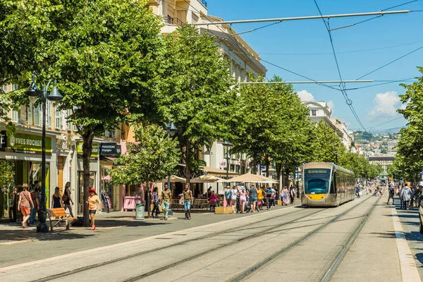 Una vista típica en Niza Francia — Foto de Stock