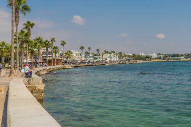 Kıbrıs 'taki Paphos' ta tipik bir görüş