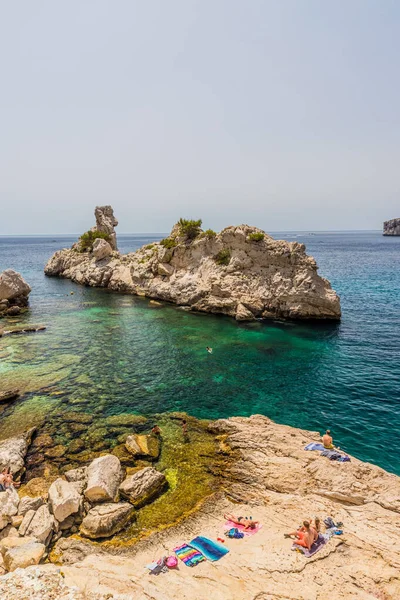 A kilátás a calanques Marseille Franciaország — Stock Fotó