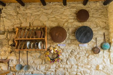 Kıbrıs 'taki Lania' da tipik bir görüş