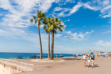 Fransa 'da Cote d Azur' da Nice Manzarası