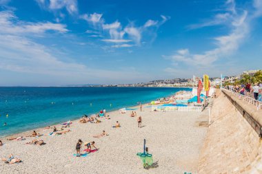 Fransa 'da Cote d Azur' da Nice Manzarası