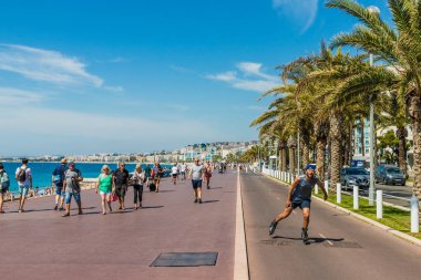 Fransa 'da Cote d Azur' da Nice Manzarası