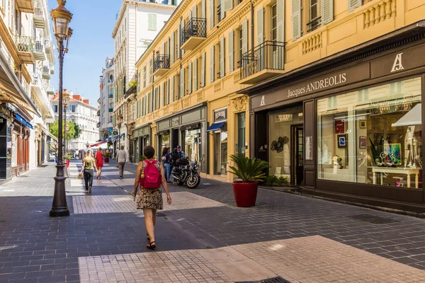 Una vista en Niza en Costa Azul en Francia — Foto de Stock