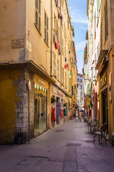 Tipikus kilátás Nizzában — Stock Fotó