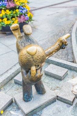 Polonya 'daki Bielsko Biala' da tipik bir manzara