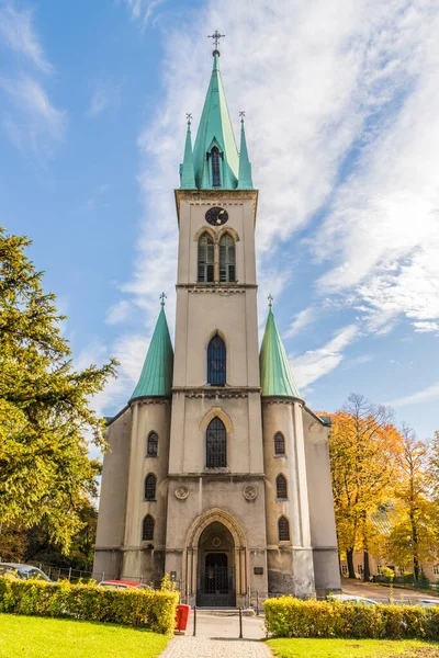 Una vista típica en Bielsko Biala en Polonia — Foto de Stock