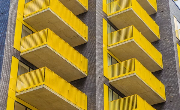 Uma vista típica em Canary Wharf — Fotografia de Stock