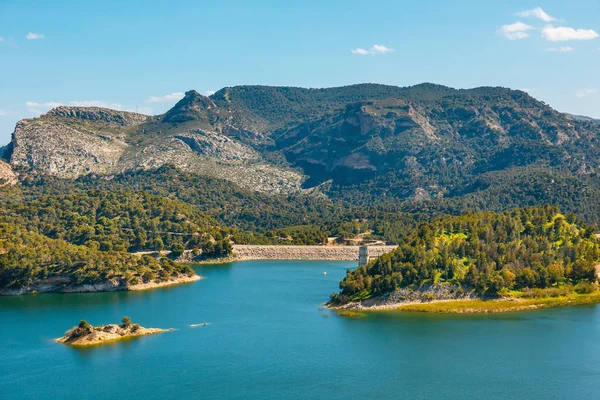 Smukt Bjerglandskab Nær Chorro Gorge Andalusien Spanien - Stock-foto