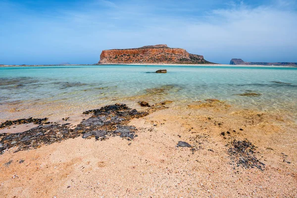 Incredibile Scenario Della Spiaggia Balos Nell Isola Creta Grecia — Foto Stock
