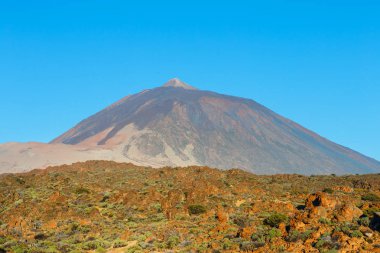 Doğal görünümü El Teide yanardağı, Tenerife, Kanarya Adaları