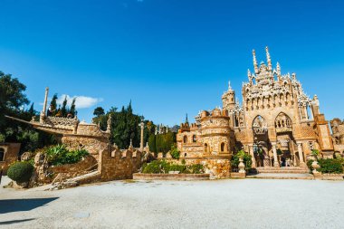 Benalmadena, İspanya, 08 Nisan 2018: Colomares kalede Benalmadena, Christopher Columbus, İspanya adanmış