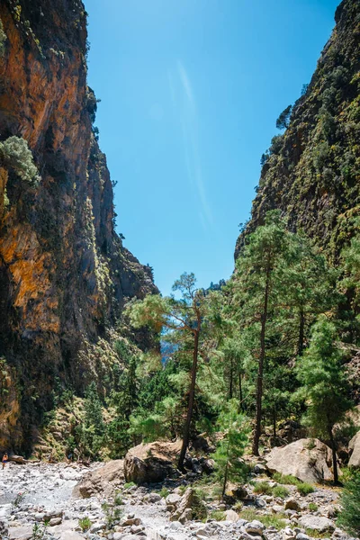 Hiking Path Samaria Gorge Central Crete — Stock Photo, Image