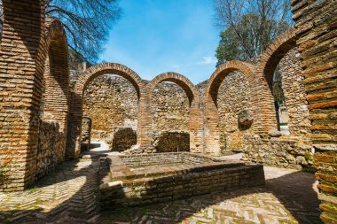 Kasaba Ronda, Endülüs, İspanya Arap banyolarında kalıntıları
