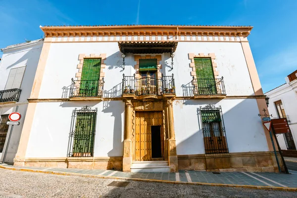 Detalles Arquitectónicos Calle Típica Del Casco Histórico Ronda España — Foto de Stock