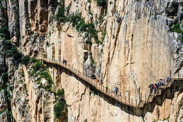 Caminito Del Rey Spain April 2018 Royal Trail Also Known — Stock Photo, Image