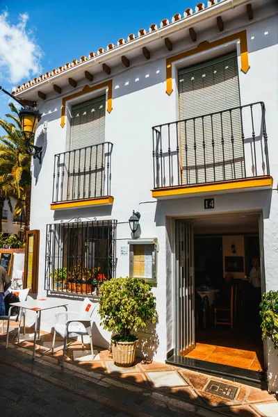 Mijas, İspanya, 08 Nisan 2018: Mijas bir sevimli beyaz Andalusia beyaz evler, İspanya ile köydür