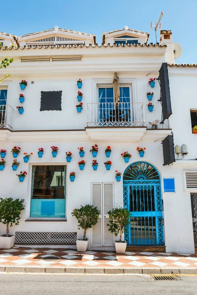 Mijas, Andalusia beyaz köyde beyaz evler, İspanya ile büyüleyici
