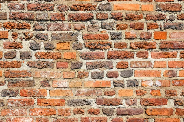 Brunt Tegel Wal Asl Grunge Bakgrund Med Kopia Utrymme — Stockfoto