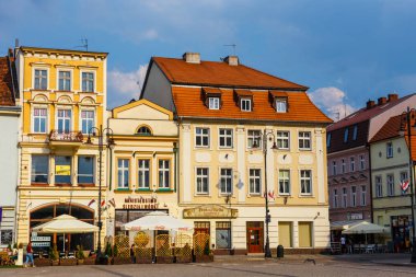 Bydgoszcz, Polonya, 31 Mayıs 2018: Bydgoszcz eski şehir. Bydgoszcz ile neo-gotik, neo-barok, neoclassicist stilleri mevcut, kendisi için bir Kullanıcı adı küçük Berlin kazanılan mimari zengin şehir olduğunu