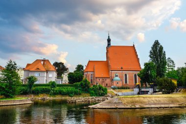 Gün batımında, Polonya Bydgoszcz şehir'in mimaride
