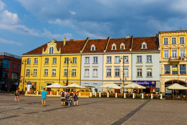 Bydgoszcz, Polonya, 31 Mayıs 2018: Bydgoszcz eski şehir. Bydgoszcz ile neo-gotik, neo-barok, neoclassicist stilleri mevcut, kendisi için bir Kullanıcı adı küçük Berlin kazanılan mimari zengin şehir olduğunu