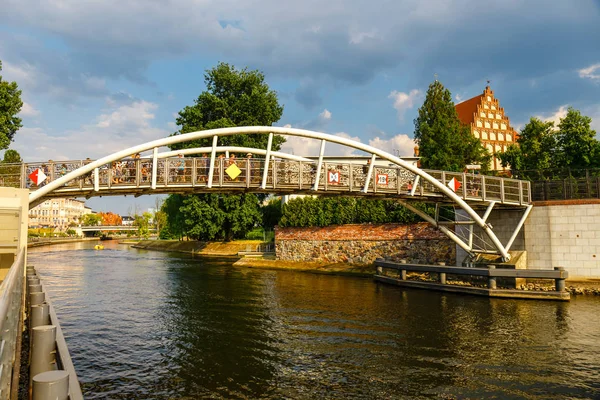 Bydgoszcz, Polonya, 31 Mayıs 2018: Bydgoszcz mimari şehir Brda River Poland, Polonya için