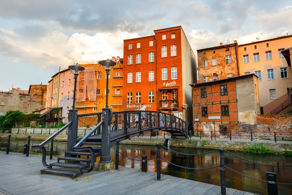 Bydgoszcz Polen Maj 2018 Arkitektur Mill Island Bydgoszcz Stad Vid — Stockfoto