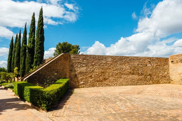 Malaga Daki Gibralfaro Kalesi Alcazaba Malaga Costa Del Sol Spanya — Stok fotoğraf