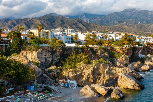 ネルハ コスタ スペイン アンダルシアの美しいビーチの景色 — ストック写真