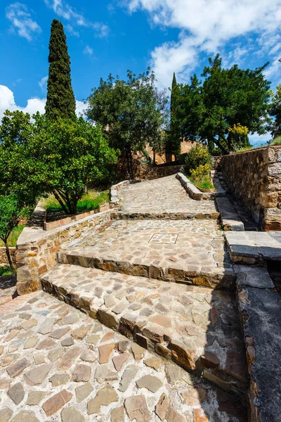 Castillo Gibralfaro Alcazaba Malaga Málaga Costa Del Sol España —  Fotos de Stock