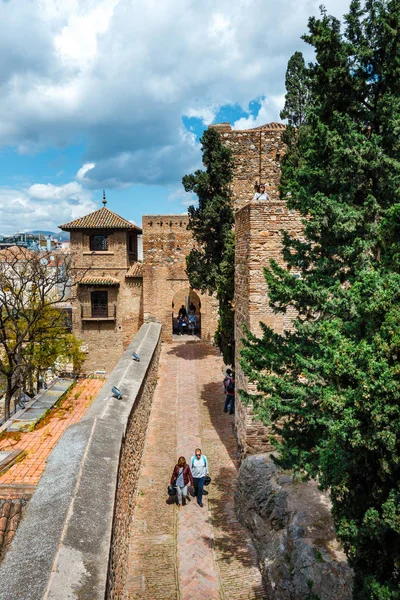 Malaga Spain April 2018 Gibralfaro Castle Alcazaba Malaga Malaga Costa — Stock fotografie