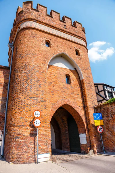 View Historical Buildings Polish Medieval Town Torun Poland Torun Listed — Stock Photo, Image