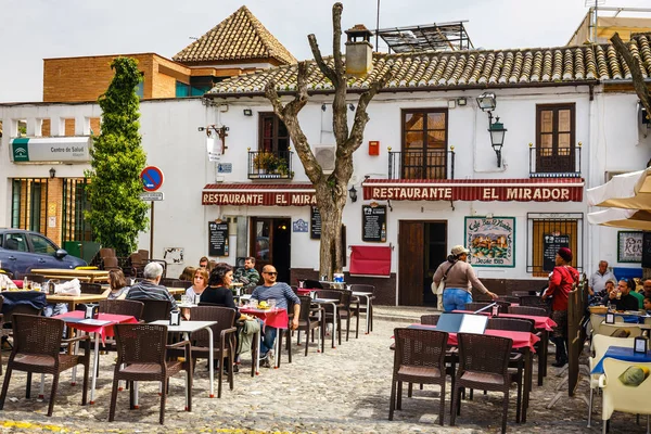 Granada Spanya Nisan 2018 Andalusia Geleneksel Arap Mimarisini Albaicin Mağribi — Stok fotoğraf