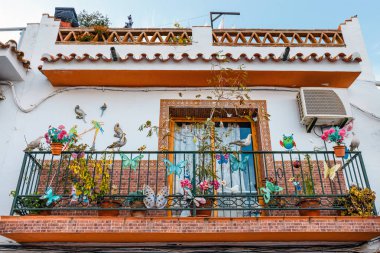turistik şehir Nerja Costa del Sol, Endülüs, İspanya