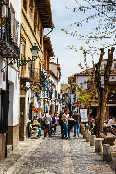 Granada España Abril 2018 Arquitectura Árabe Tradicional Andalucía Barrio Medieval — Foto de Stock