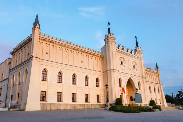Château Royal Médiéval Lublin Coucher Soleil Pologne — Photo