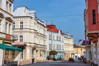 Tarnow, Polonya, 19 Ağustos 2018: Rönesans Belediye Tarnow pazar meydanında.