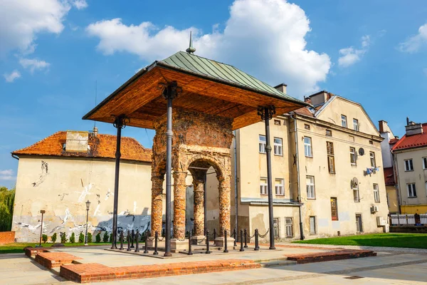 Tarnow Polônia Agosto 2018 Restos Antiga Sinagoga Judaica Tarnow — Fotografia de Stock