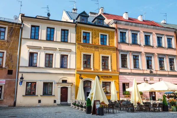 Lublin Polonya Eylül 2018 Tarihi Başlanmasıyla Açık Restoran Lublin Polonya — Stok fotoğraf