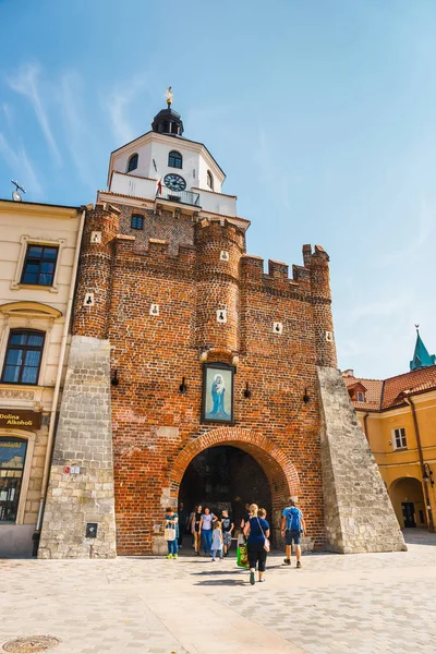 Lublin Polonya Eylül 2018 Lublin Şehir Cadde Görünümü Gündoğumu Üzerinde — Stok fotoğraf