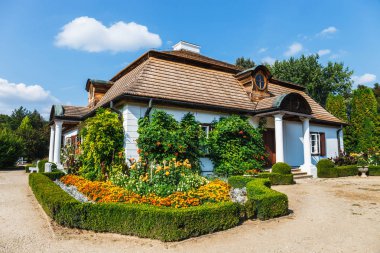 Eski ahşap manor house, Lublin, Polonya