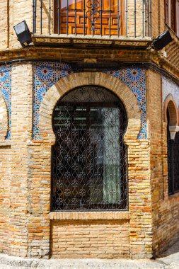 Tarihi ilçe Albaicin Granada, Endülüs, İspanya mimari detaylar.