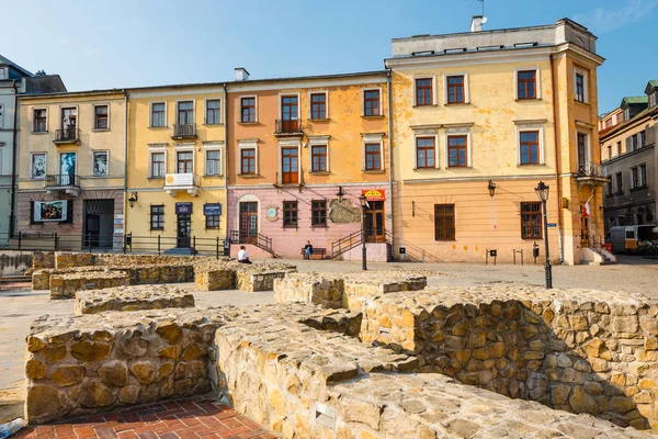 Lublin Polen September 2018 Lublin City Street View Soluppgången Polen — Stockfoto