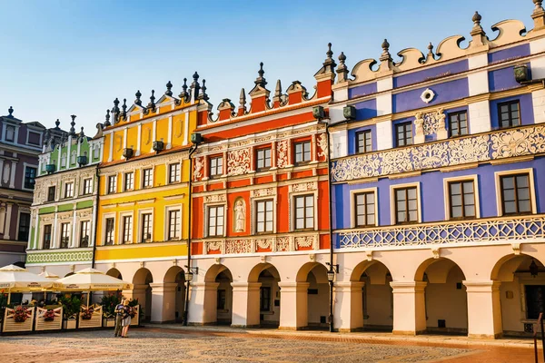 Zamosc Polen September 2018 Stora Torget Bra Exempel Renässans Stad — Stockfoto