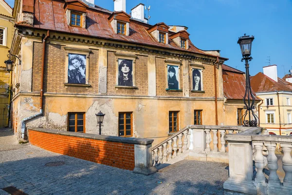 Lublin Polska Września 2018 Lublin Miasto Ulica Widok Wschód Słońca — Zdjęcie stockowe