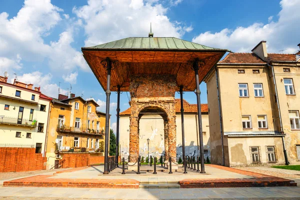 Tarnow Polônia Agosto 2018 Restos Antiga Sinagoga Judaica Tarnow — Fotografia de Stock